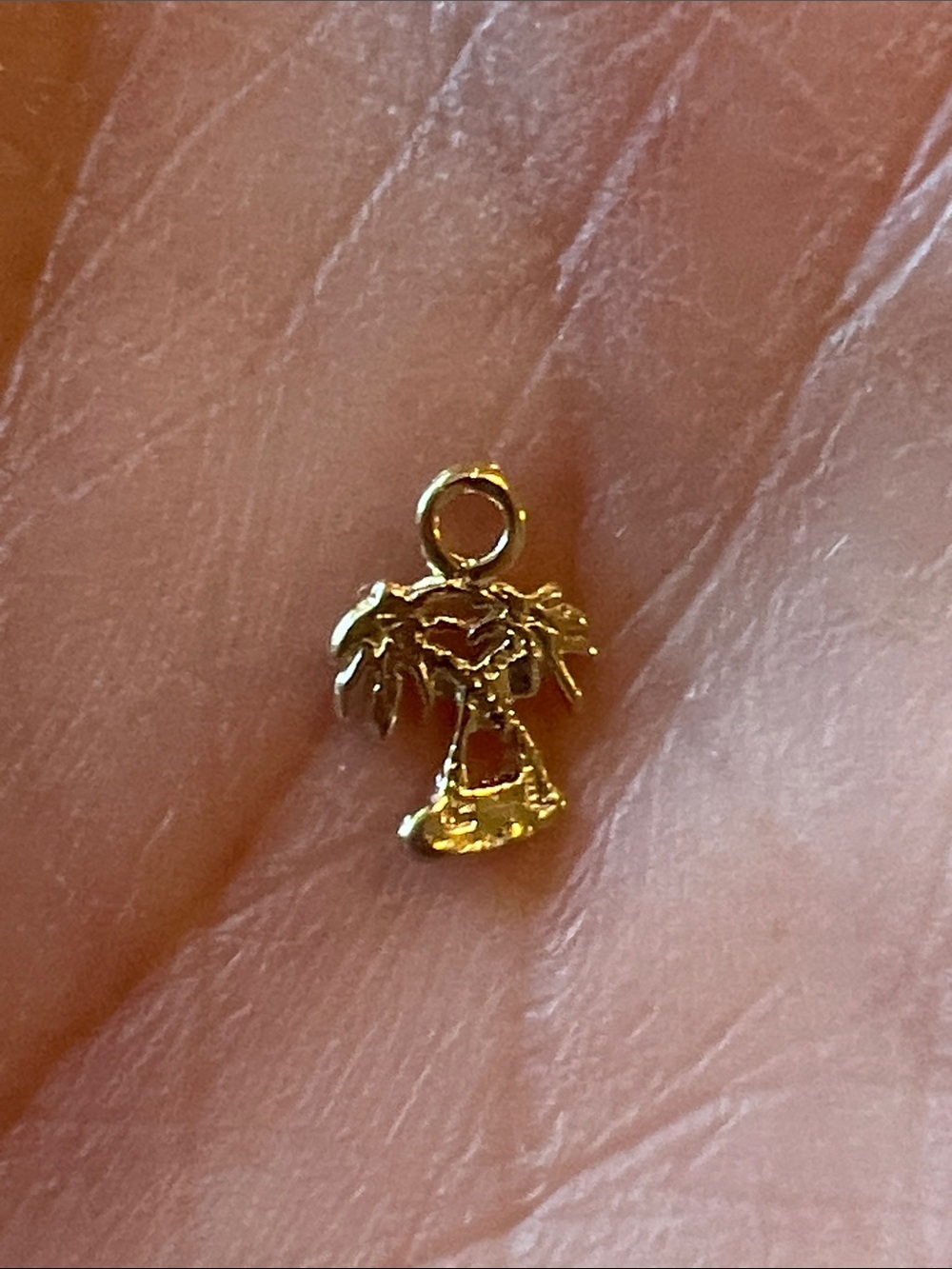 10k gold palm tree charm